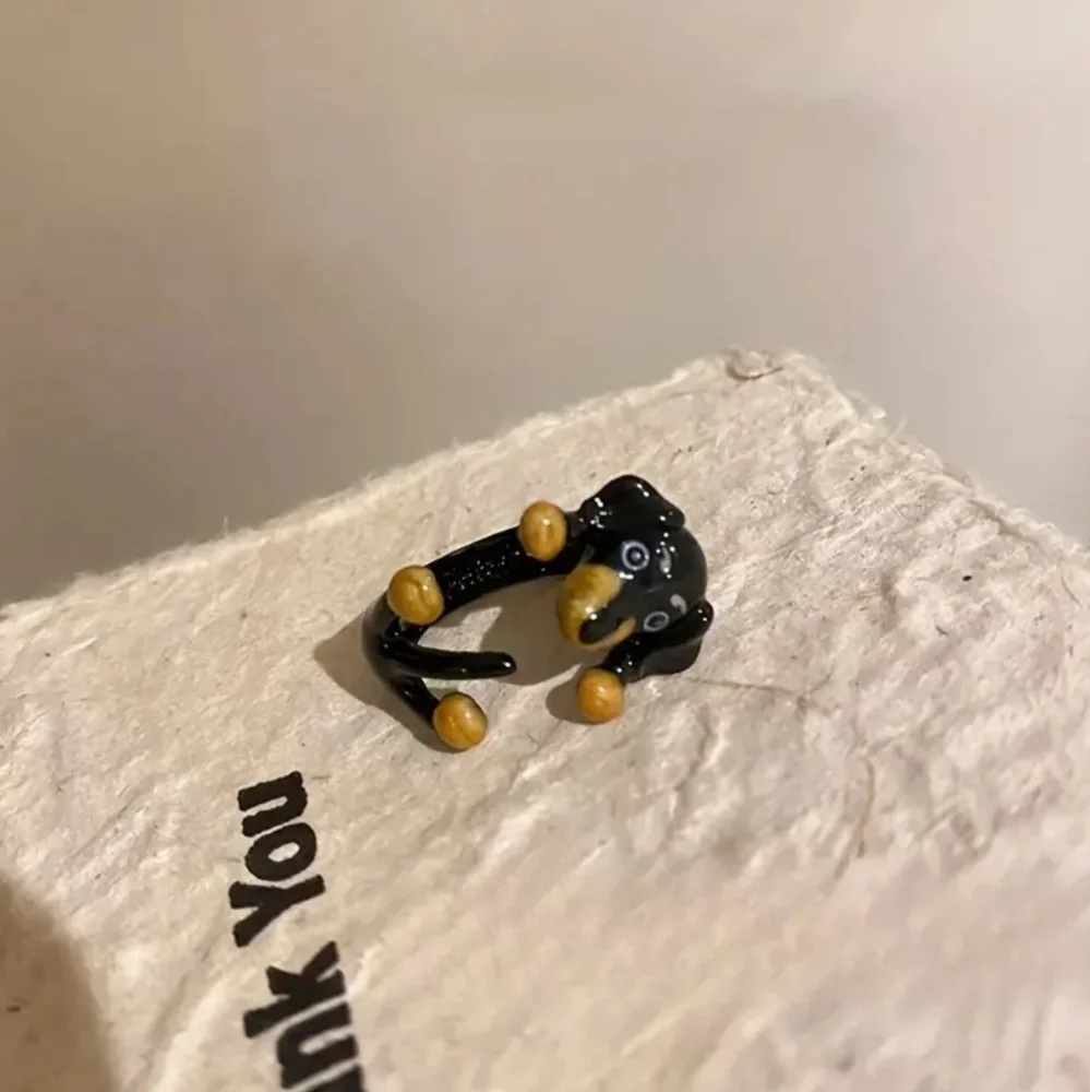 Adorable Adjustable Dog Ring Cute & Quirky Fashion‎ Accessory for Casual Attire